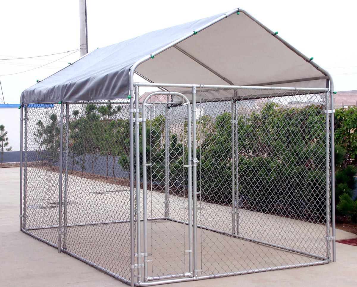 Weatherguard complete covered dog kennels - 7'6x13'x6'